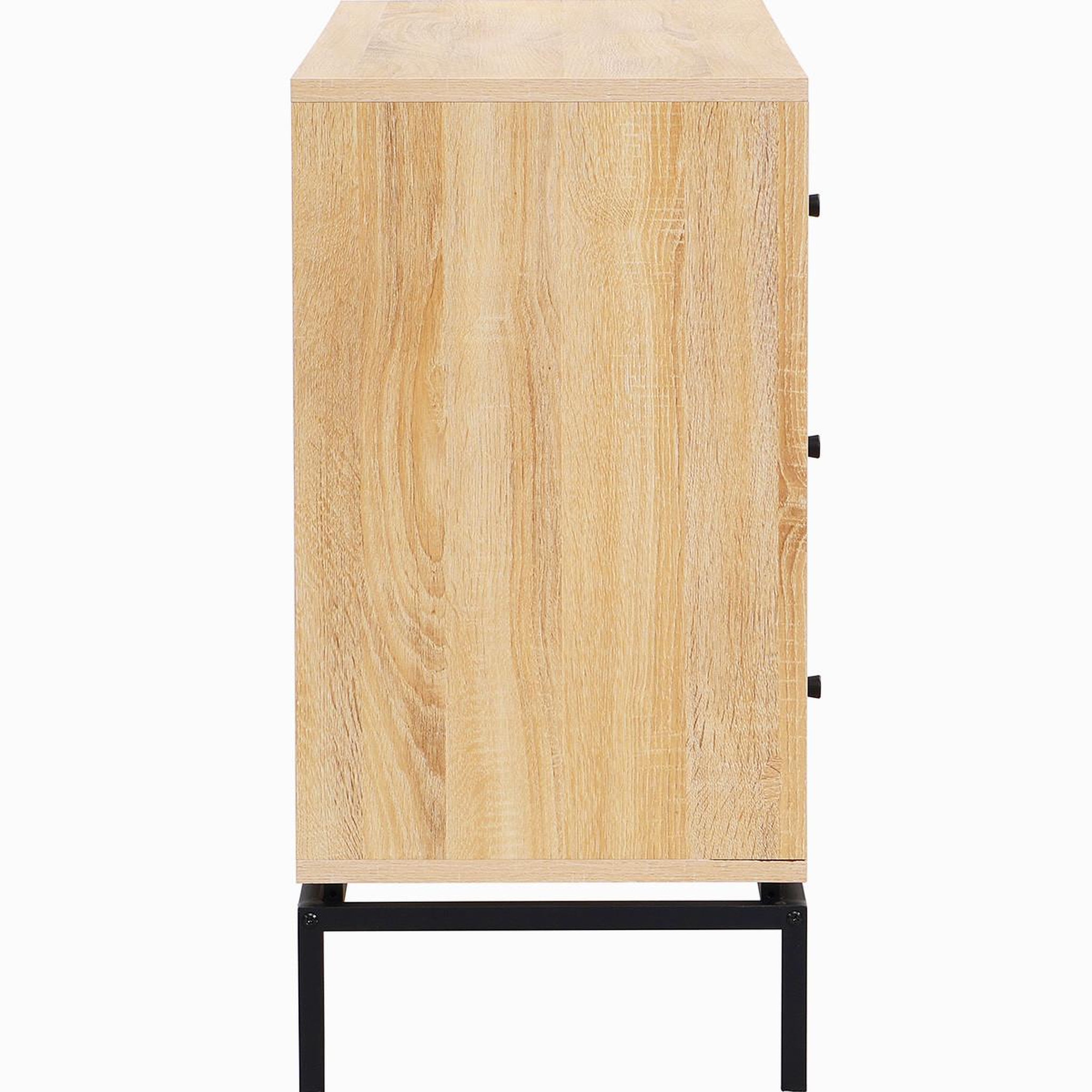 Voir la diapositive 5 : HOMIFAB Commode 3 tiroirs effet bois 105 cm - Talia
