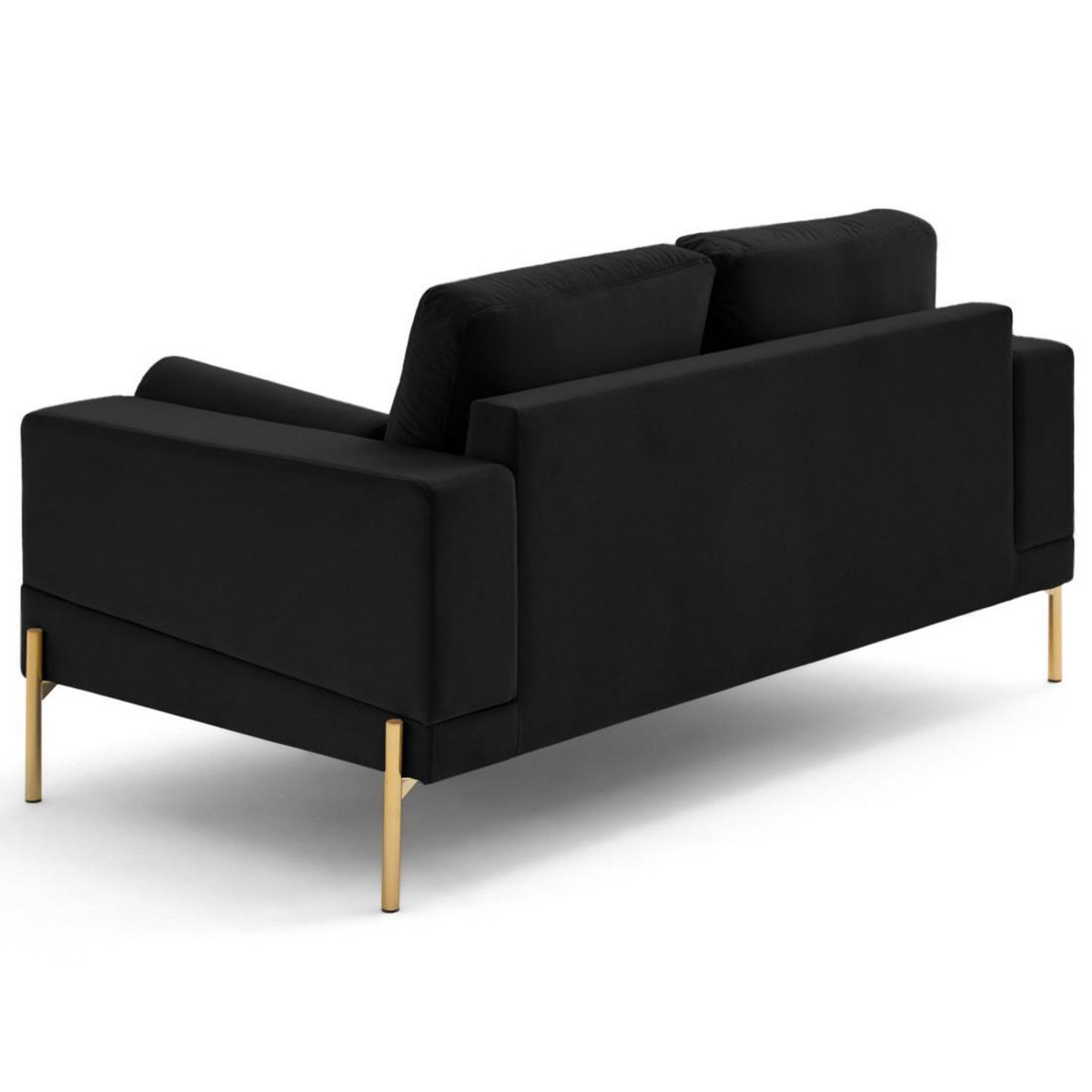 LISA DESIGN Isaure - canapé droit 2 places en velours