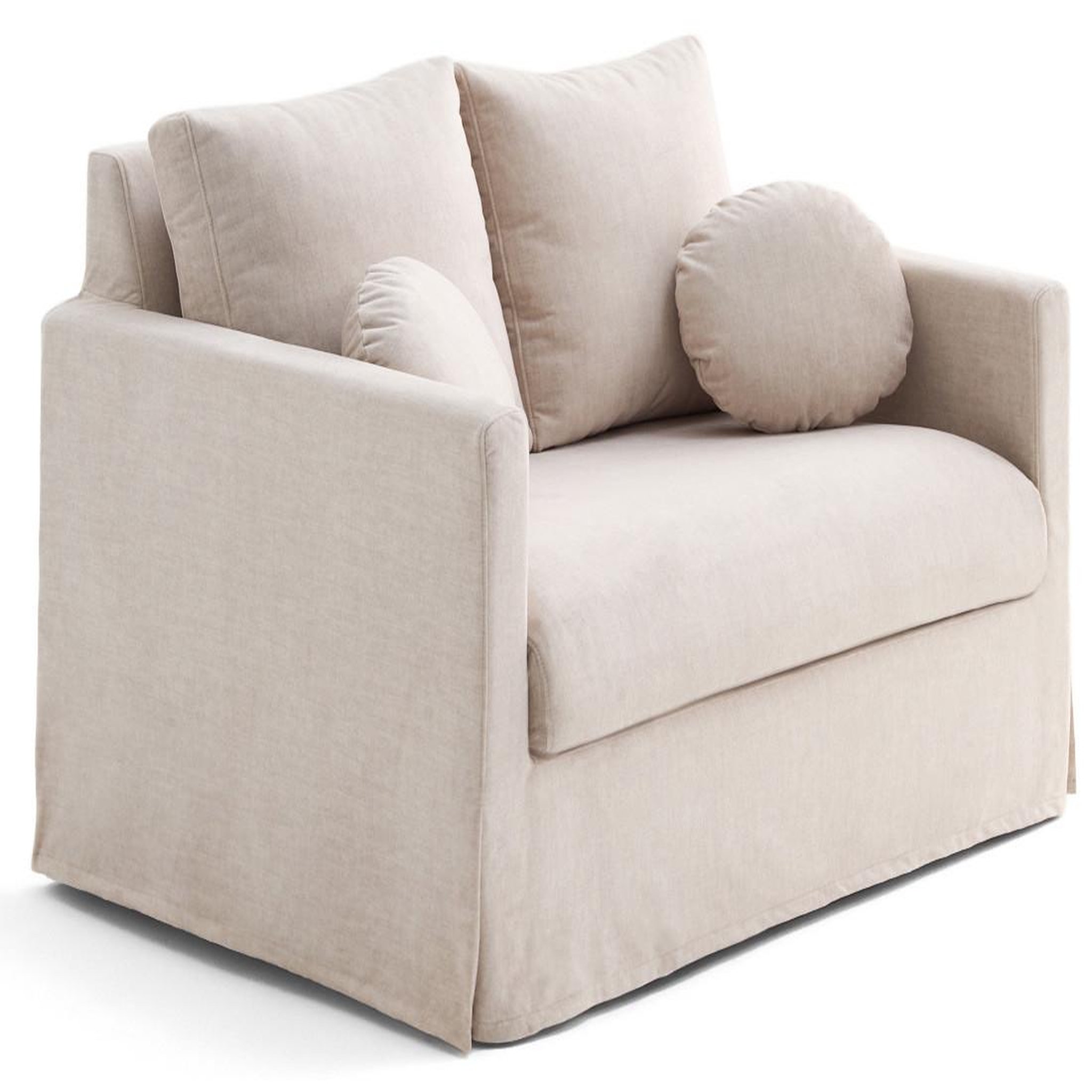 Voir la diapositive 3 : LISA DESIGN Serena - canapé droit déhoussable 2 places en velours