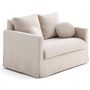 Voir la diapositive 3 : LISA DESIGN Serena - canapé droit déhoussable 2 places en velours