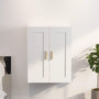Voir la diapositive 1 : VIDAXL Armoire murale blanc 69,5x32,5x90 cm bois d'ingenierie