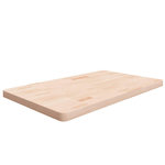 VIDAXL Comptoir de salle de bain 100x60x4 cm Bois massif non traite