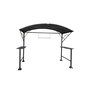 Voir la diapositive 2 : HESPERIDE Abri à barbecue mural Neiba - 296 x H. 230 cm - Noir graphite