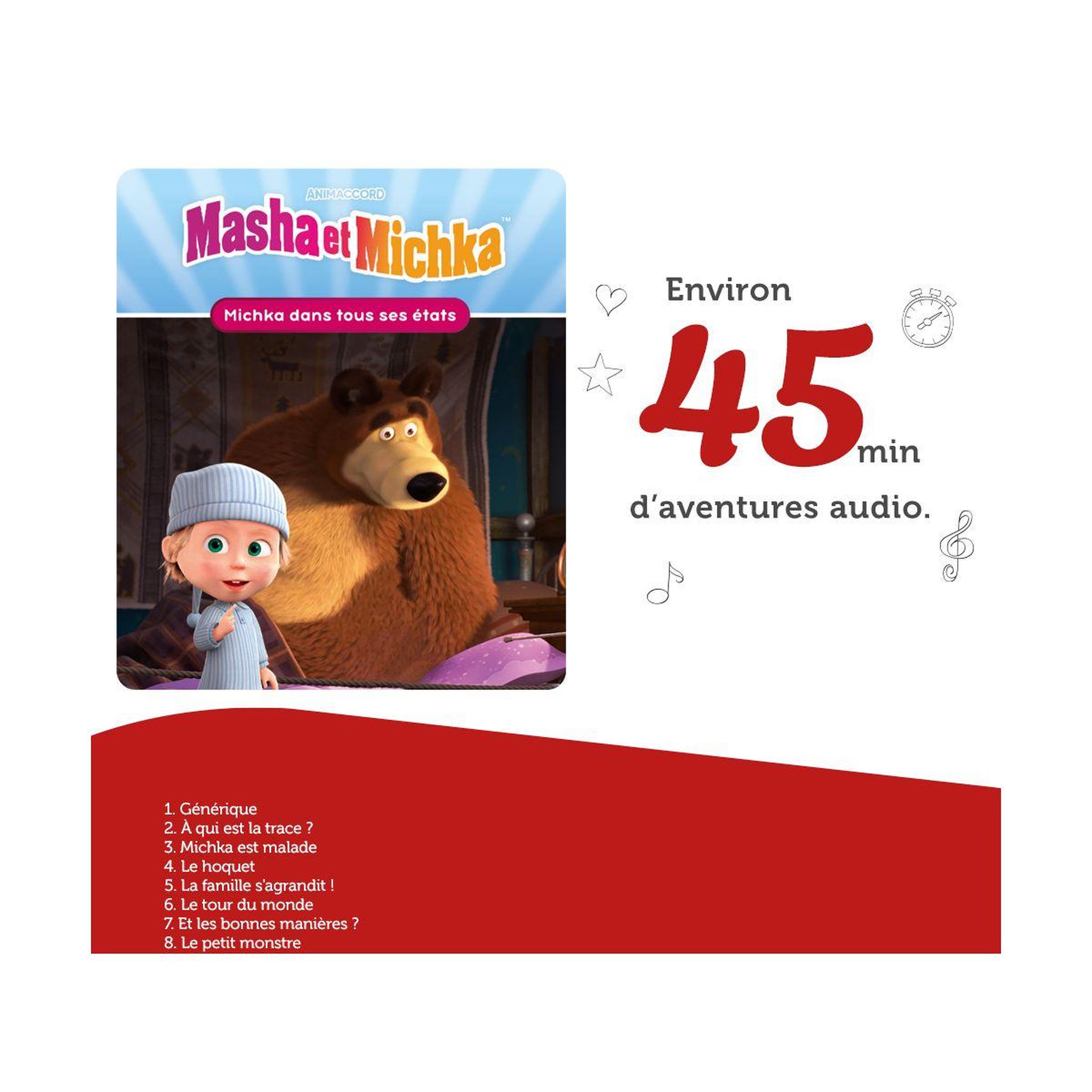 Voir la diapositive 4 : TONIES Jeu éducatif Masha & Michka - Michka