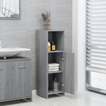 VIDAXL Armoire de bain Sonoma gris 30x30x95 cm Bois d'ingenierie