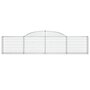 Voir la diapositive 3 : VIDAXL Panier de gabions arque 300x30x60/80 cm Fer galvanise