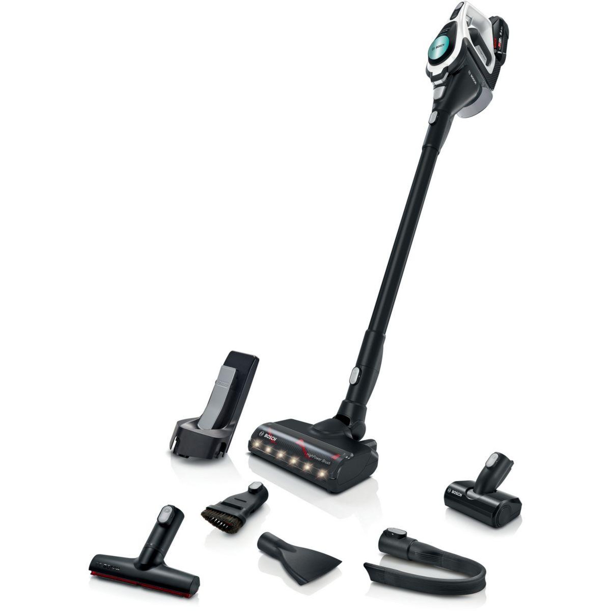 Voir la diapositive 1 : BOSCH Aspirateur balai Unlimited 8 blanc BCS8215HYG