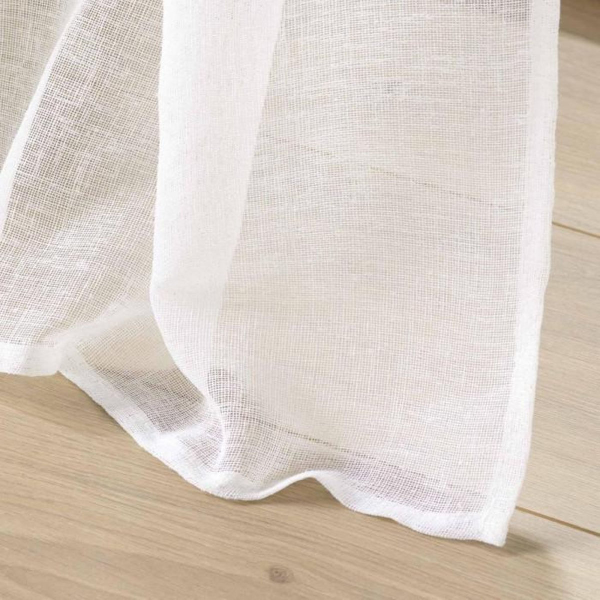 Paris Prix Rideau Voilage à Œillets  Carlin  400x240cm Naturel