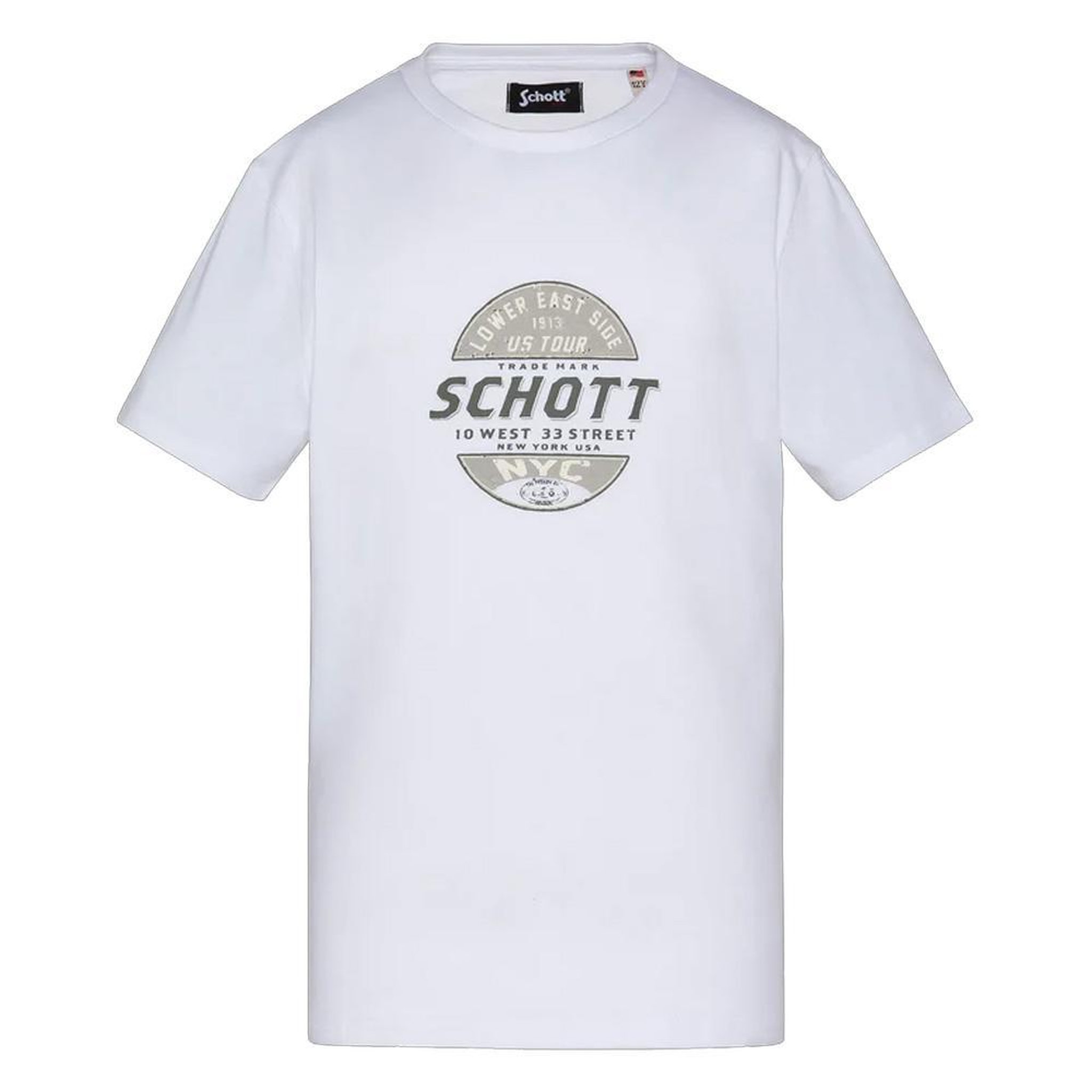 Voir la diapositive 1 : Schott T-Shirt Blanc Garçon Schott Print