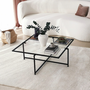 Voir la diapositive 4 : CONCEPT USINE Table basse design noire en verre LIMP