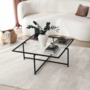 Voir la diapositive 4 : CONCEPT USINE Table basse design noire en verre LIMP
