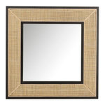 Paris Prix Miroir Mural en Rotin  Molly  80cm Naturel & Noir