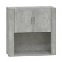 Voir la diapositive 2 : VIDAXL Armoire murale Gris beton 80x33x80 cm Bois d'ingenierie