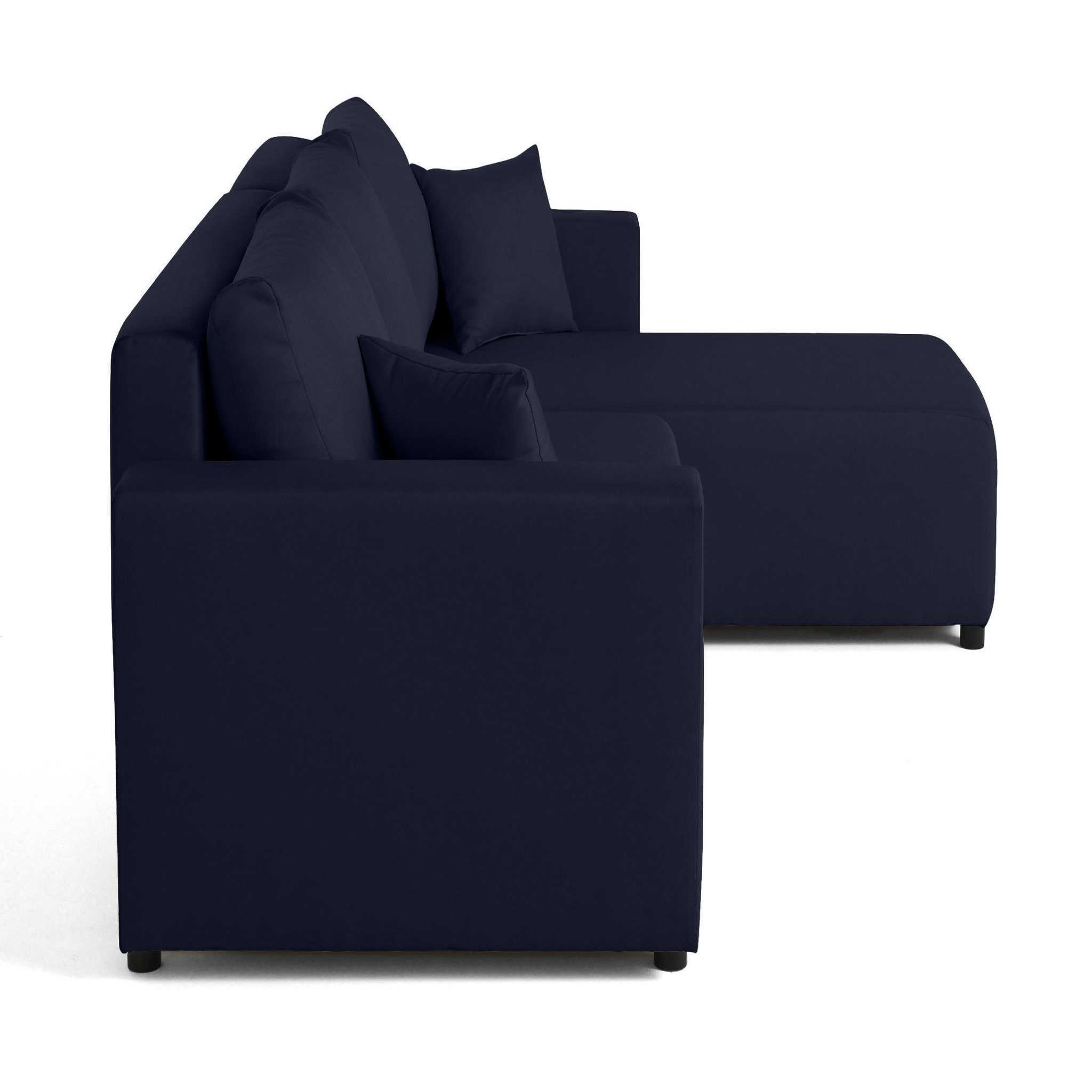 Voir la diapositive 6 : BEST MOBILIER Regala - canapé d'angle réversible - 4 places - convertible avec coffre - en tissu