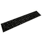 VIDAXL Tapis de cuisine lavable imprime Morning noir 60x300 cm velours