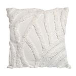 SOLEIL D'OCRE Coussin 40x40 cm TUFT, par Soleil d'Ocre. Coloris disponibles : Blanc, Gris
