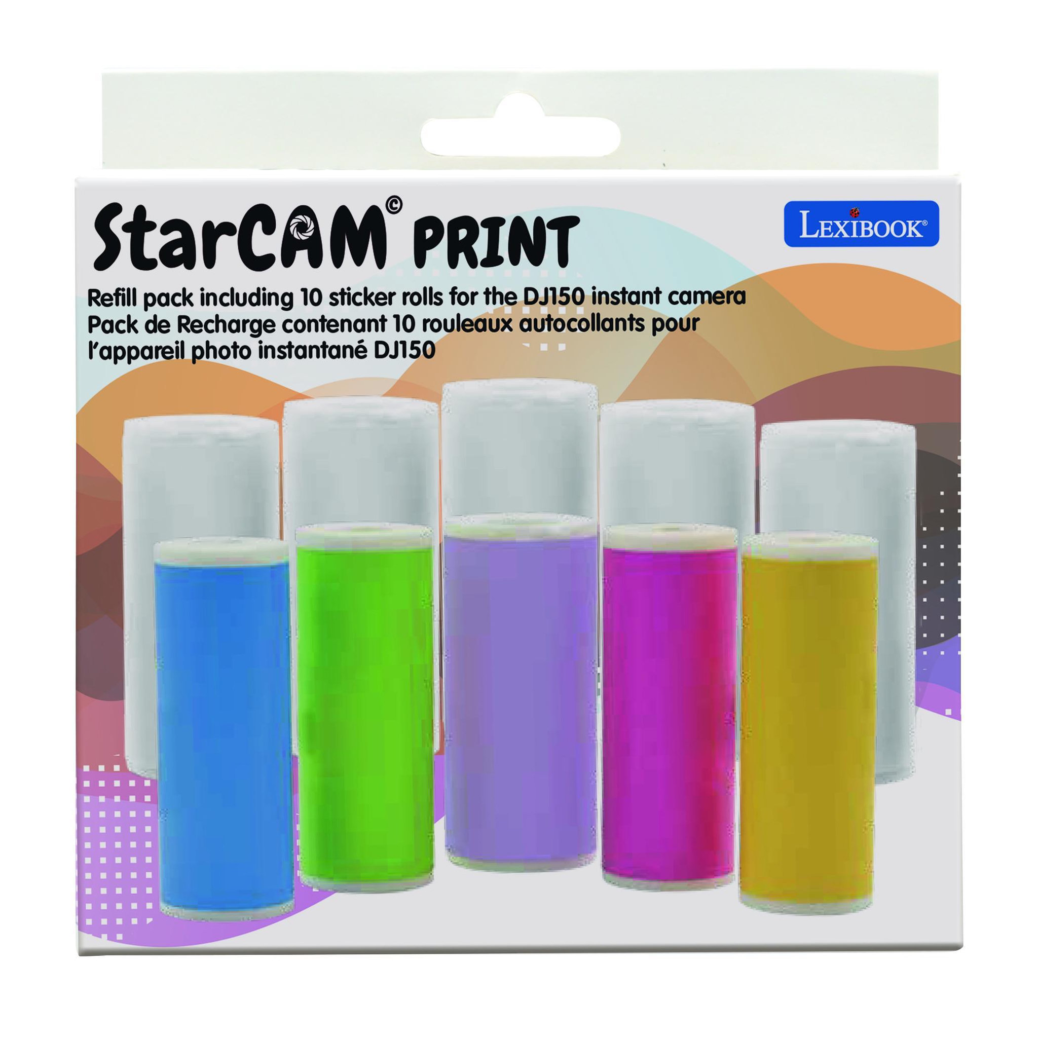 Voir la diapositive 5 : Lexibook Pack de recharge contenant 10 rouleaux autocollants pour les références Star Cam DJ150 et DJ160