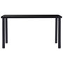 Voir la diapositive 2 : VIDAXL Table a manger Noir 140x70x75 cm Verre trempe
