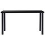 Voir la diapositive 2 : VIDAXL Table a manger Noir 140x70x75 cm Verre trempe
