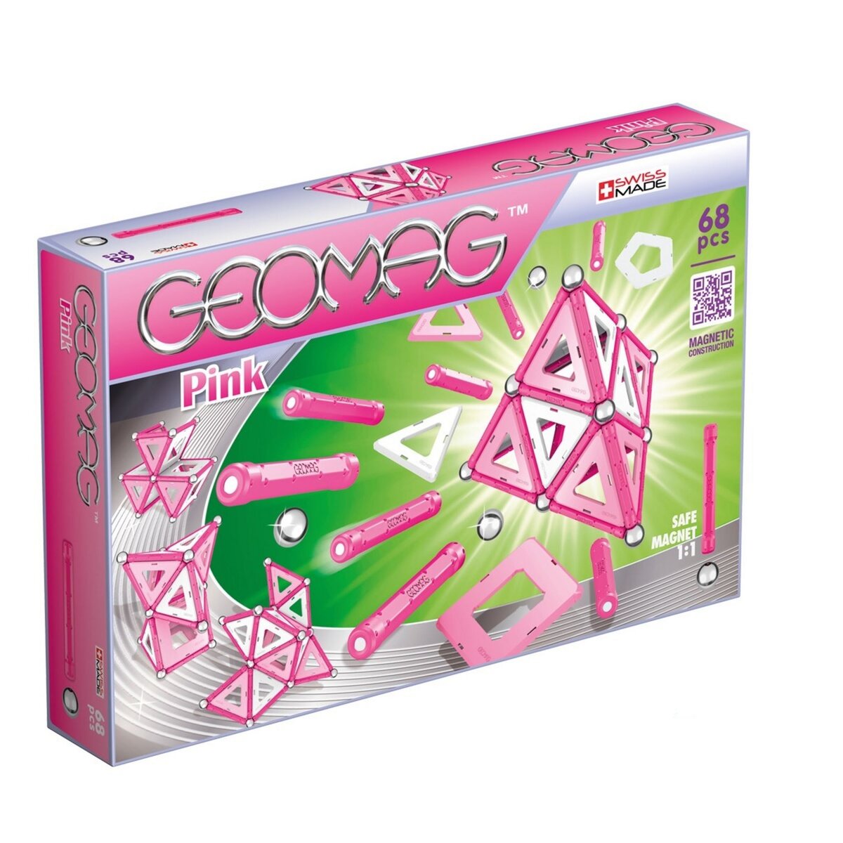 GEOMAG Coffret Geomag pink 68 pièces