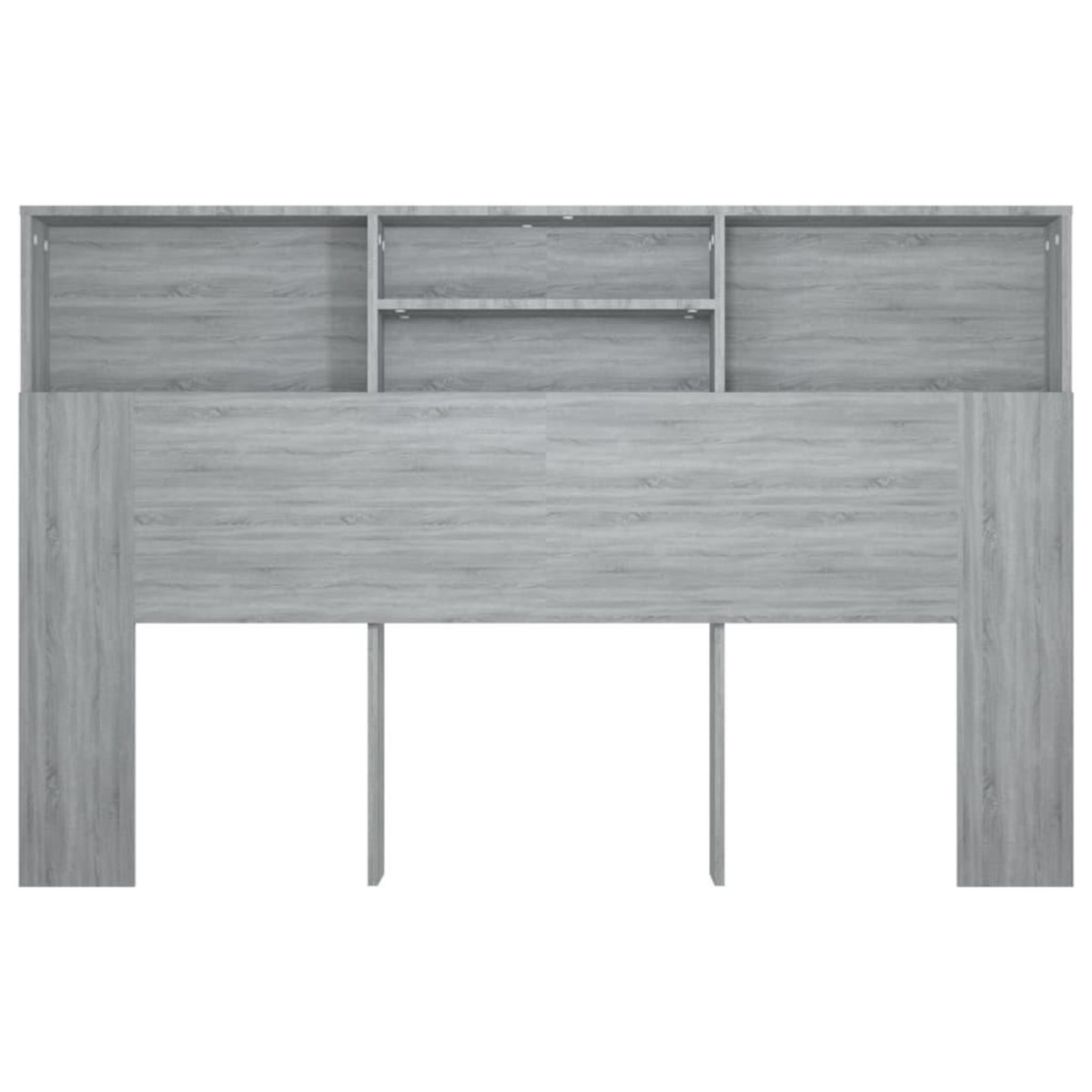 VIDAXL Armoire de tete de lit Sonoma gris 160x19x103,5 cm