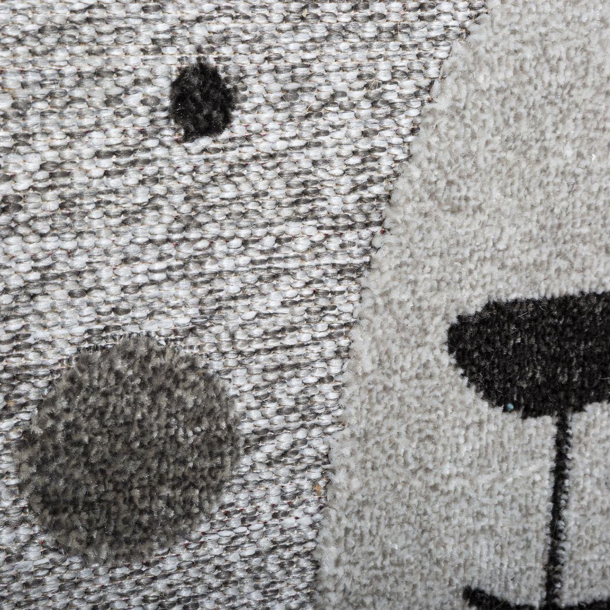 ATMOSPHERA Tapis rond Ours modèle Cut Gris - Diam. 80