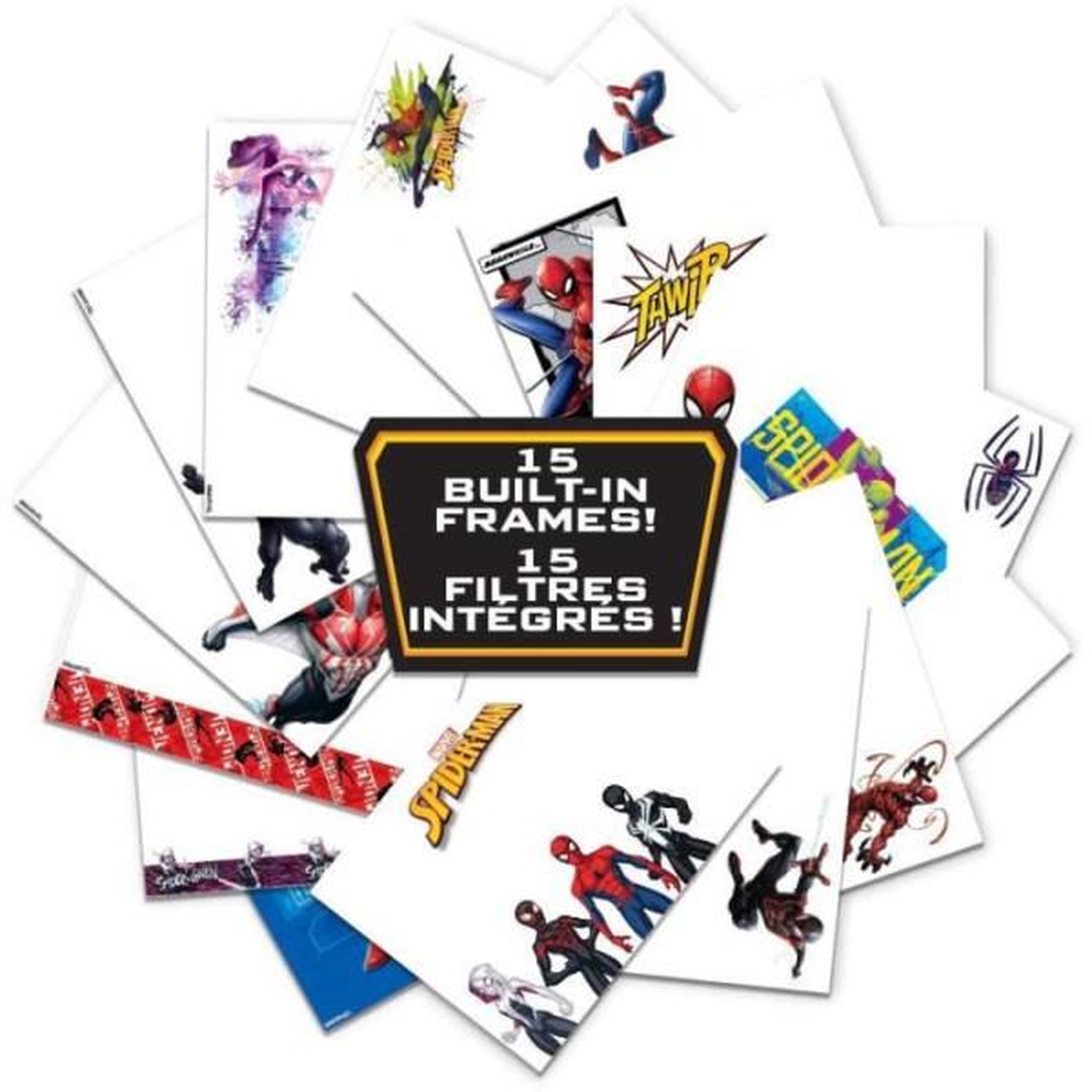 Voir la diapositive 4 : Lexibook Appareil photo numérique enfant Spiderman - LEXIBOOK - Ecran LCD 2 pouces - Grand angle 100 degrés - Rouge