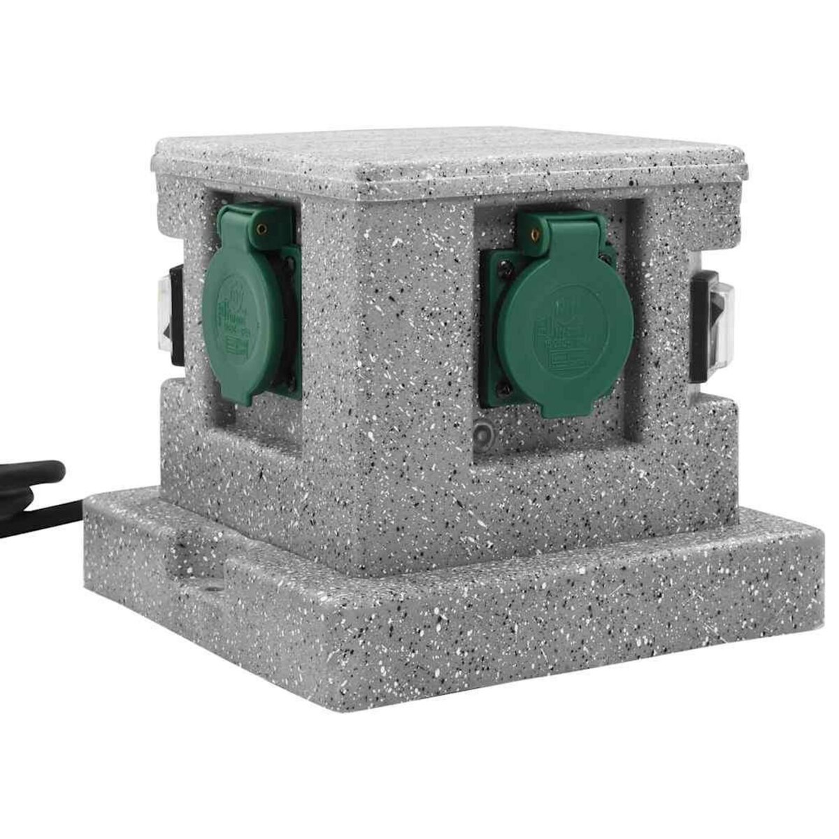 VIDAXL Prise de jardin avec capteur crepusculaire Plastique