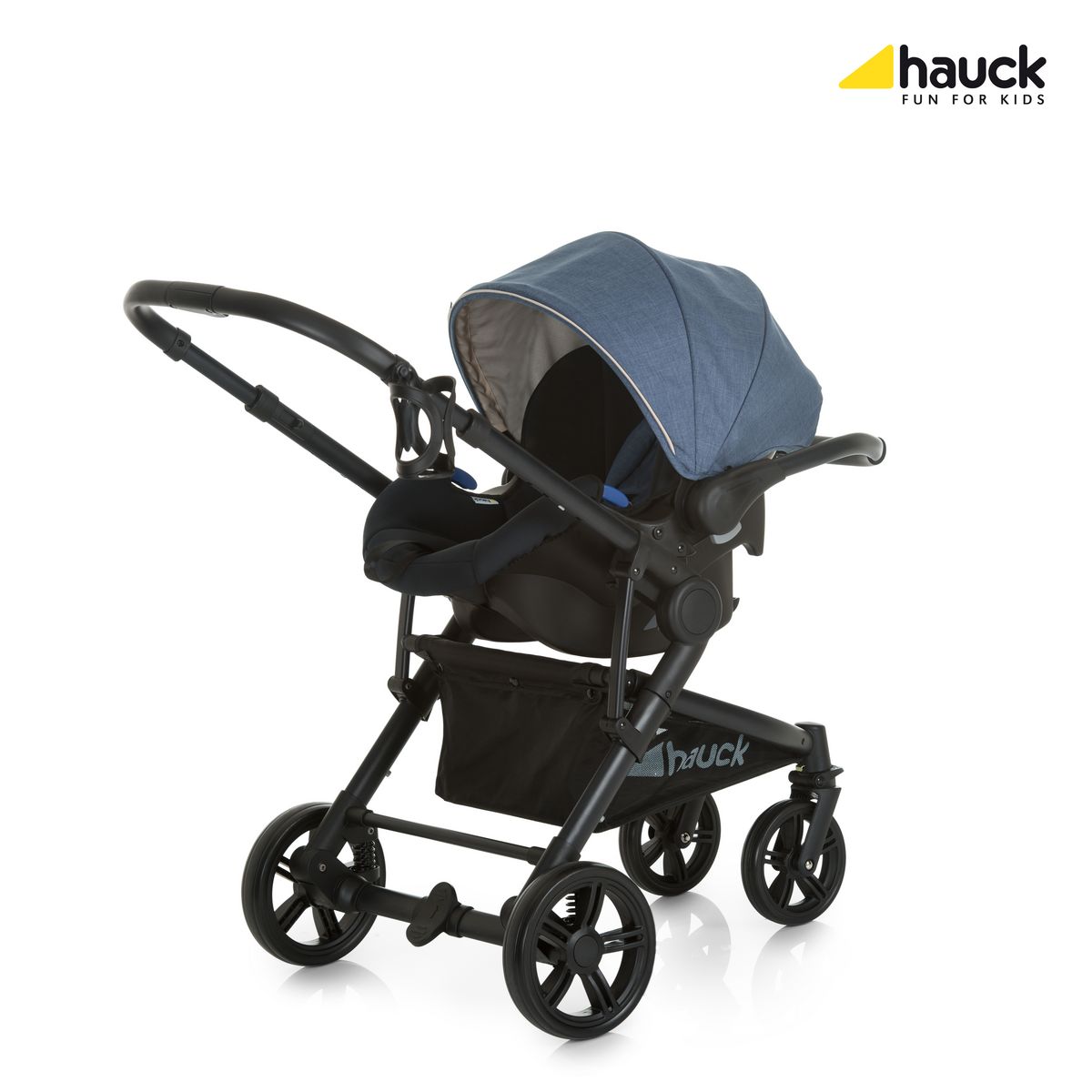HAUCK Poussette combinée trio bleu jean Atlantic