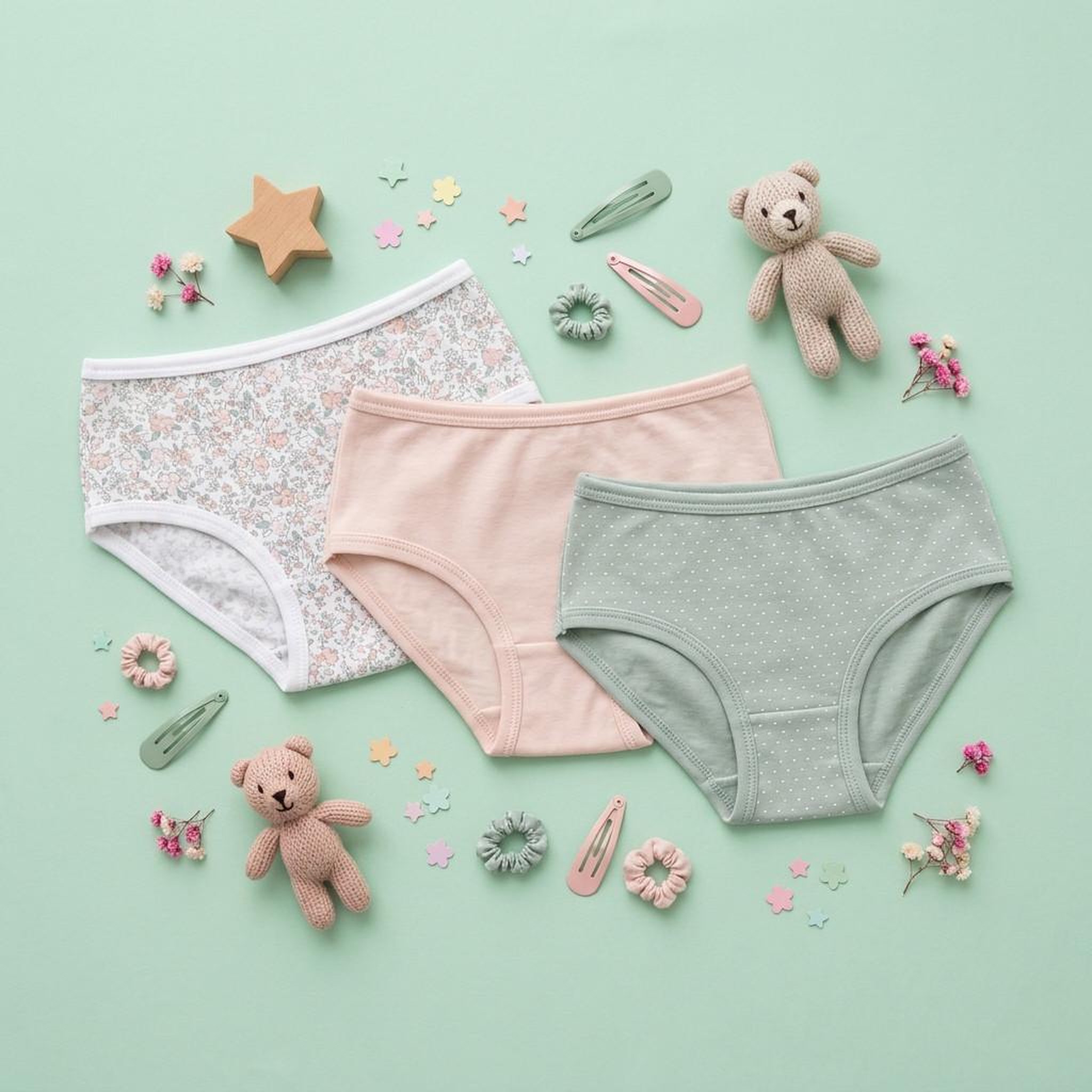 Voir la diapositive 2 : OZABI OZABI Pack Culottes Fille Coton - Lot de 6