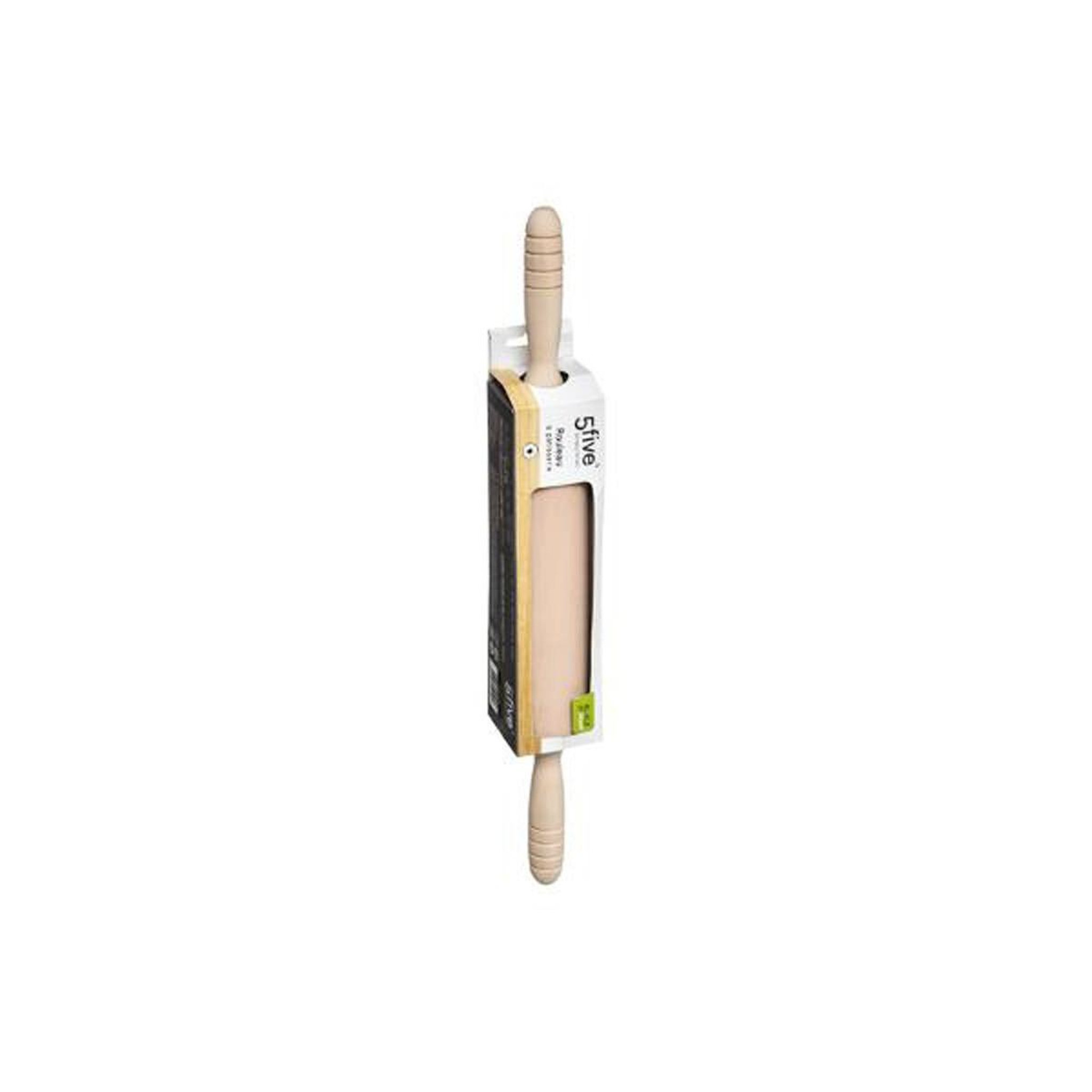 Voir la diapositive 3 : FIVE Rouleau à pâtisserie en bois  black wood  47cm naturel