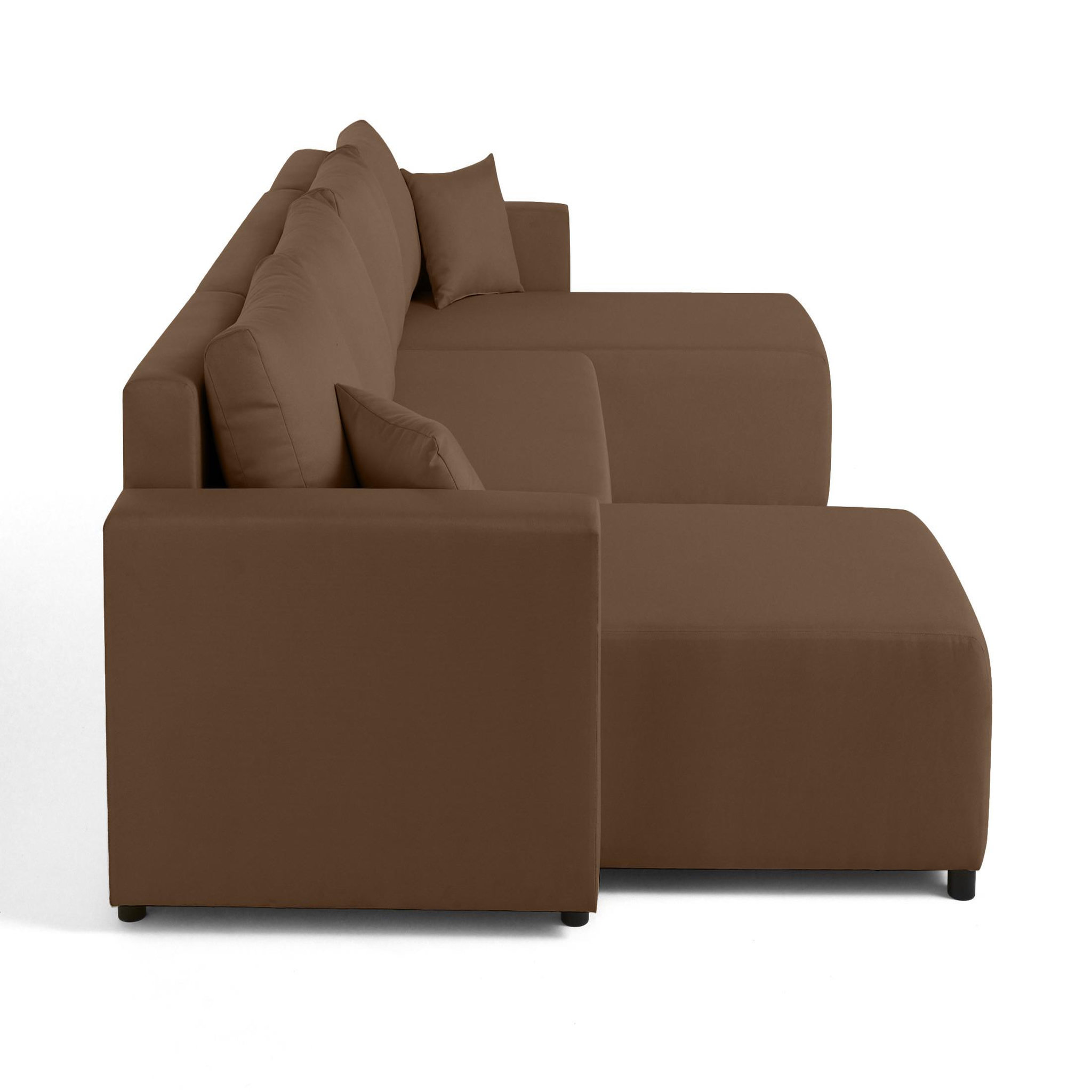 Voir la diapositive 6 : BEST MOBILIER Regala - canapé panoramique - 7 places - convertible avec coffre - en tissu