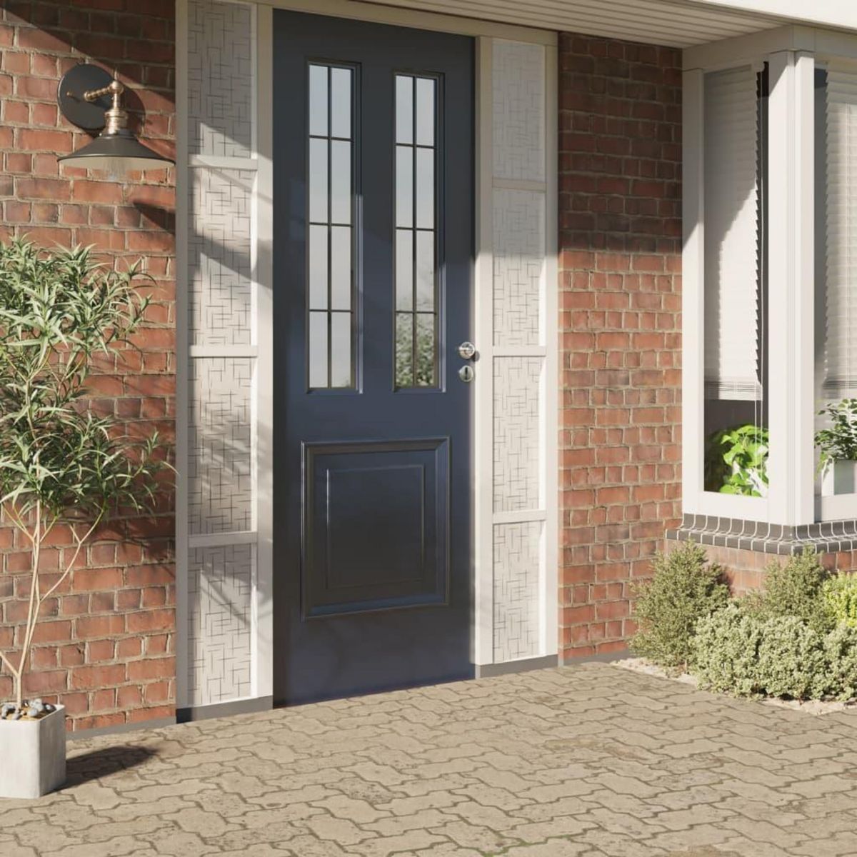 VIDAXL Film pour fenetre depoli motif d'etoiles 45x500 cm PVC