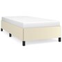 Voir la diapositive 1 : VIDAXL Cadre de lit sans matelas creme 90x200 cm similicuir