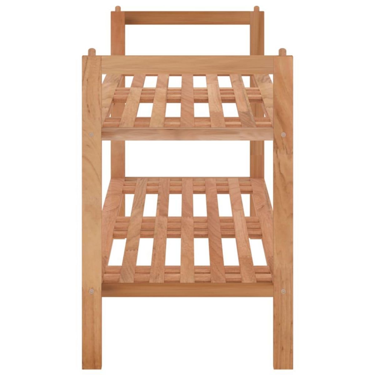 VIDAXL Meuble a chaussures 69x27x41 cm Bois massif de noyer