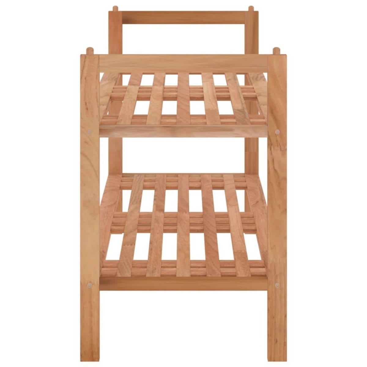 VIDAXL Meuble a chaussures 69x27x41 cm Bois massif de noyer