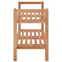 Voir la diapositive 4 : VIDAXL Meuble a chaussures 69x27x41 cm Bois massif de noyer