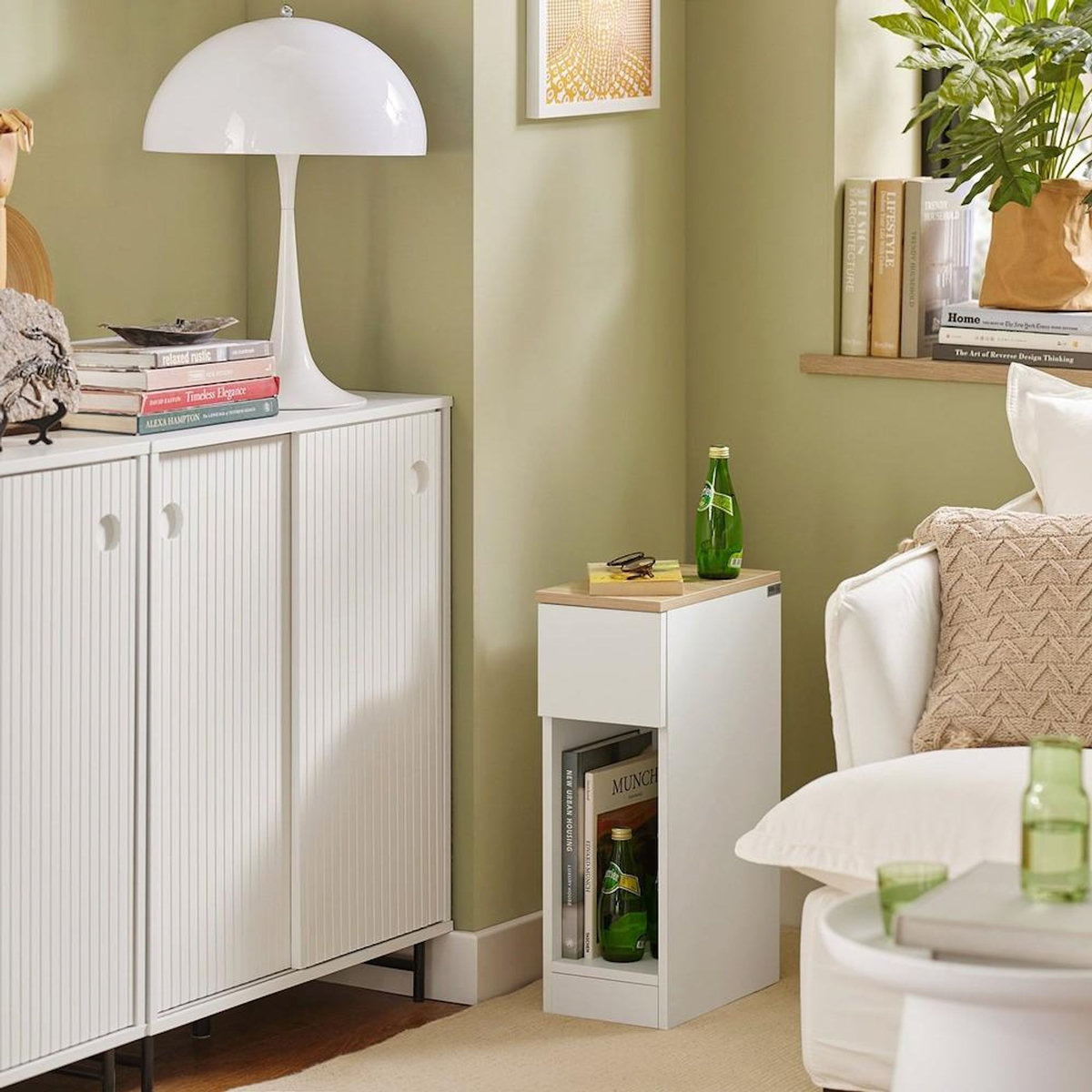 SOBUY SoBuy - Lot De 2 Tables De Chevet à 1 tiroir - Minimaliste - FBT111X2