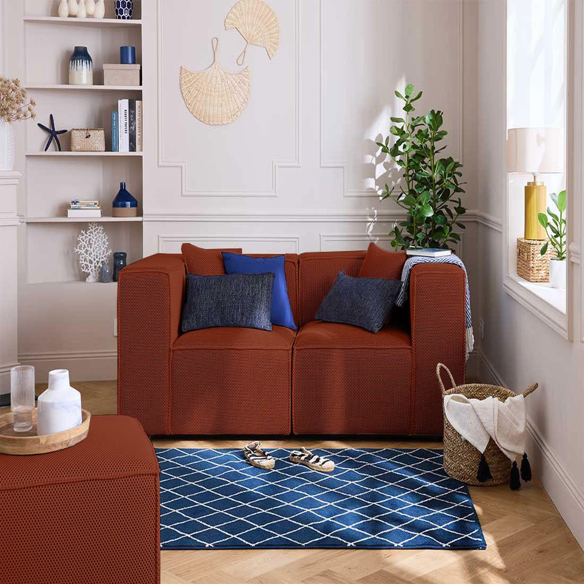 Voir la diapositive 2 : LISA DESIGN Arty - canapé modulable 2 places - en tissu mailles 3d