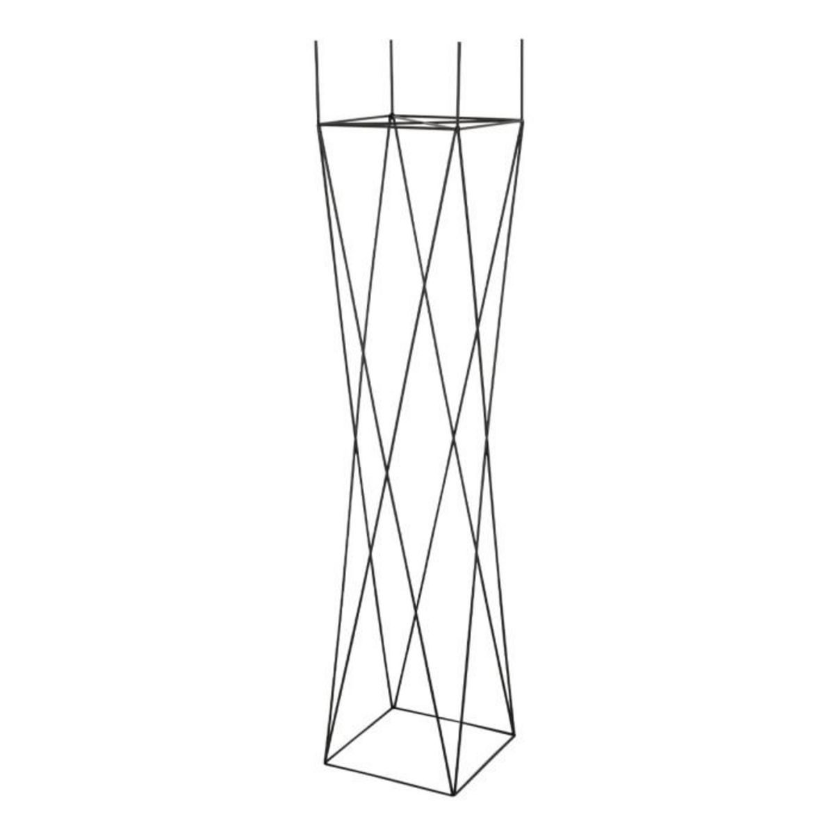 Paris Prix Cache-Pot en Métal  Support Croix  145cm Noir