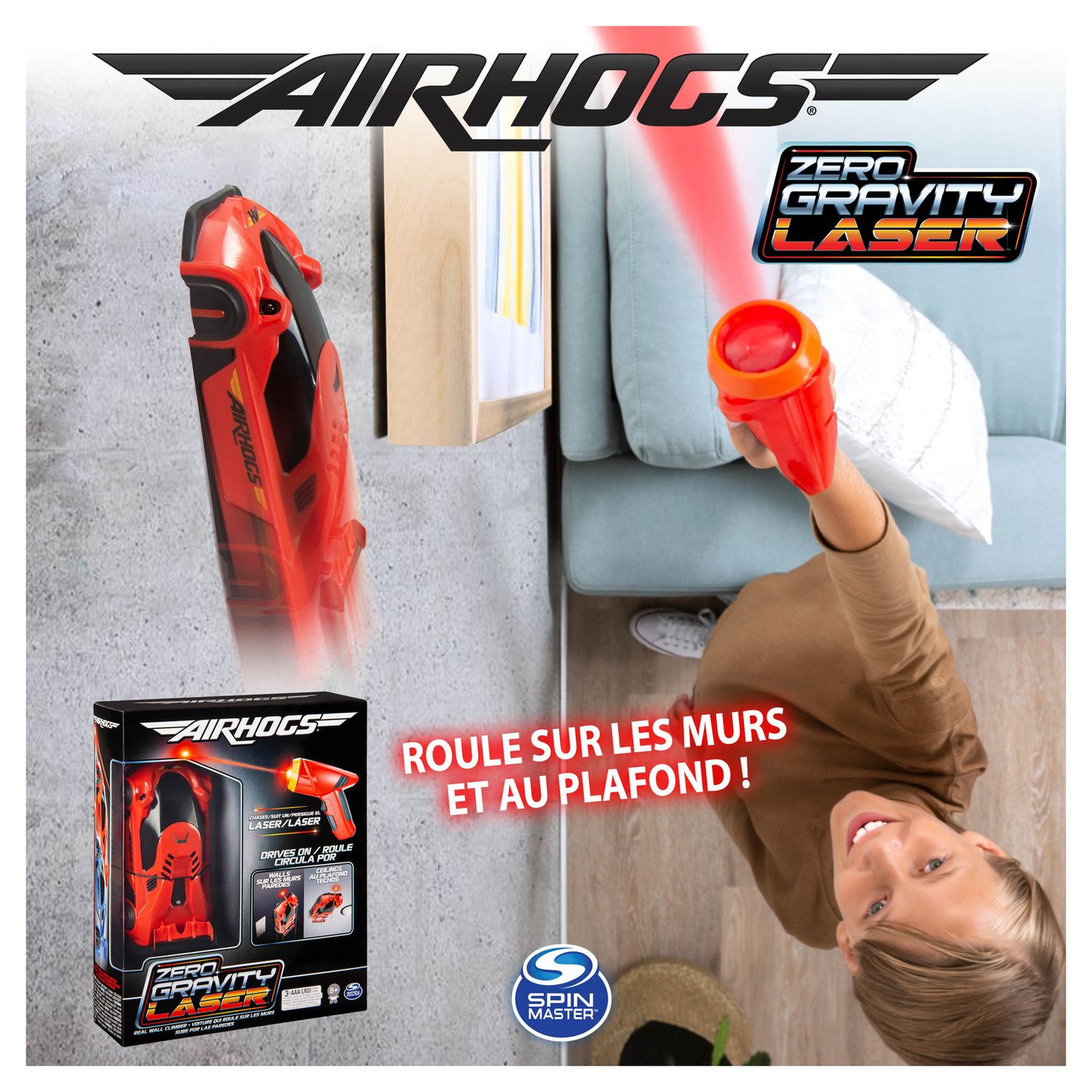 Voir la diapositive 6 : Zero Gravity Laser RC rouge AIR HOGS
