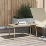 Voir la diapositive 3 : VIDAXL Table basse de jardin rectangulaire beige 80x40x37 cm rotin