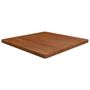 Voir la diapositive 1 : VIDAXL Dessus de table carre Marron fonce 90x90x4cm Bois chene traite