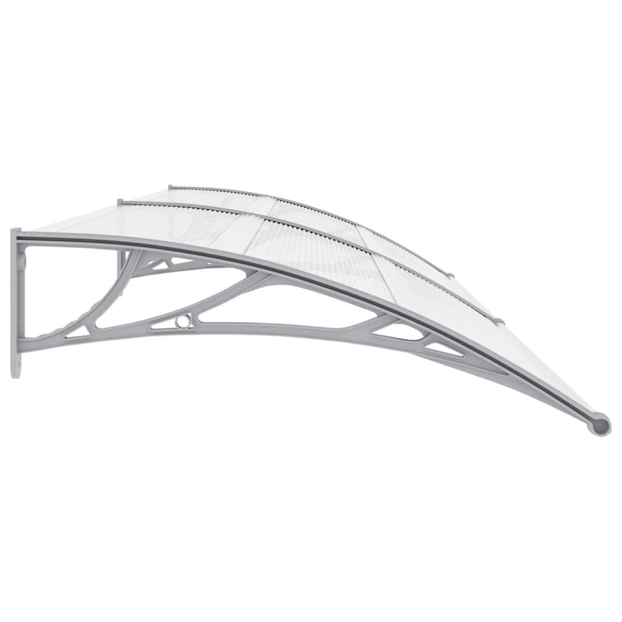 Voir la diapositive 5 : VIDAXL Auvent de porte Gris 300 x 100 cm PC