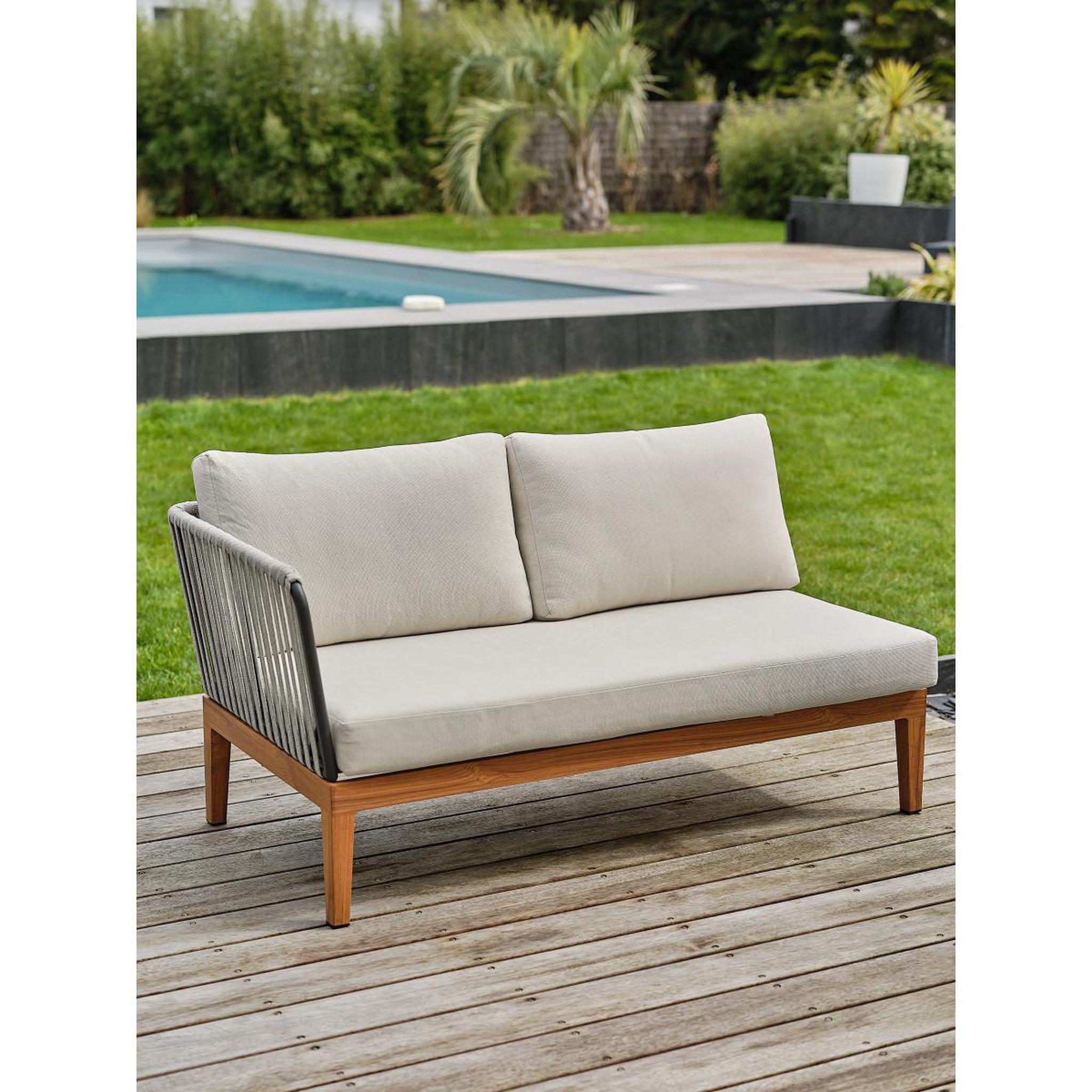 Voir la diapositive 3 : Paris Prix Salon de jardin 4 places  alphi  150cm marron