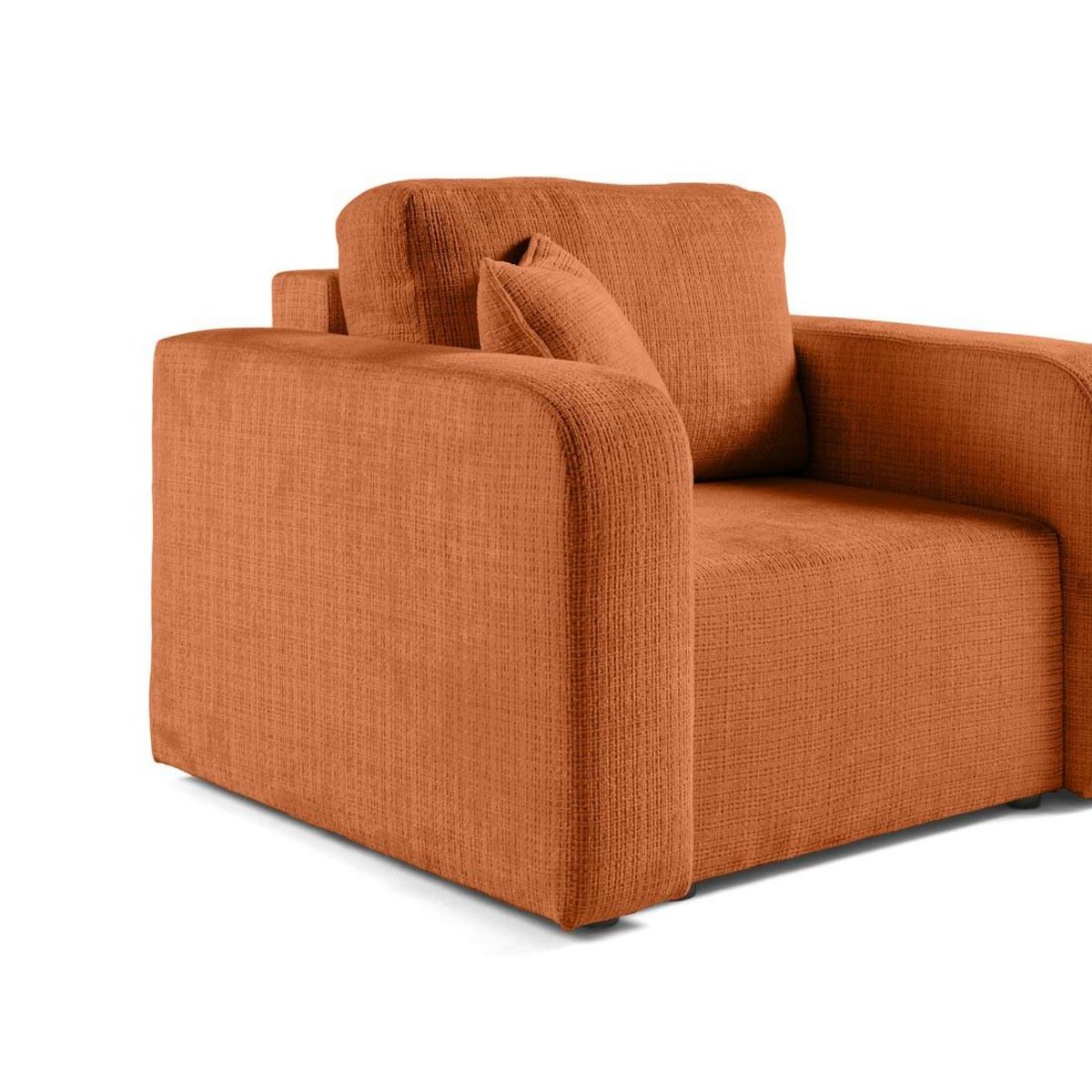 BEST MOBILIER Miro - fauteuil en velours texturé