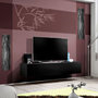 Voir la diapositive 2 : Paris Prix Meuble TV Mural Design  Fly I  160cm Noir
