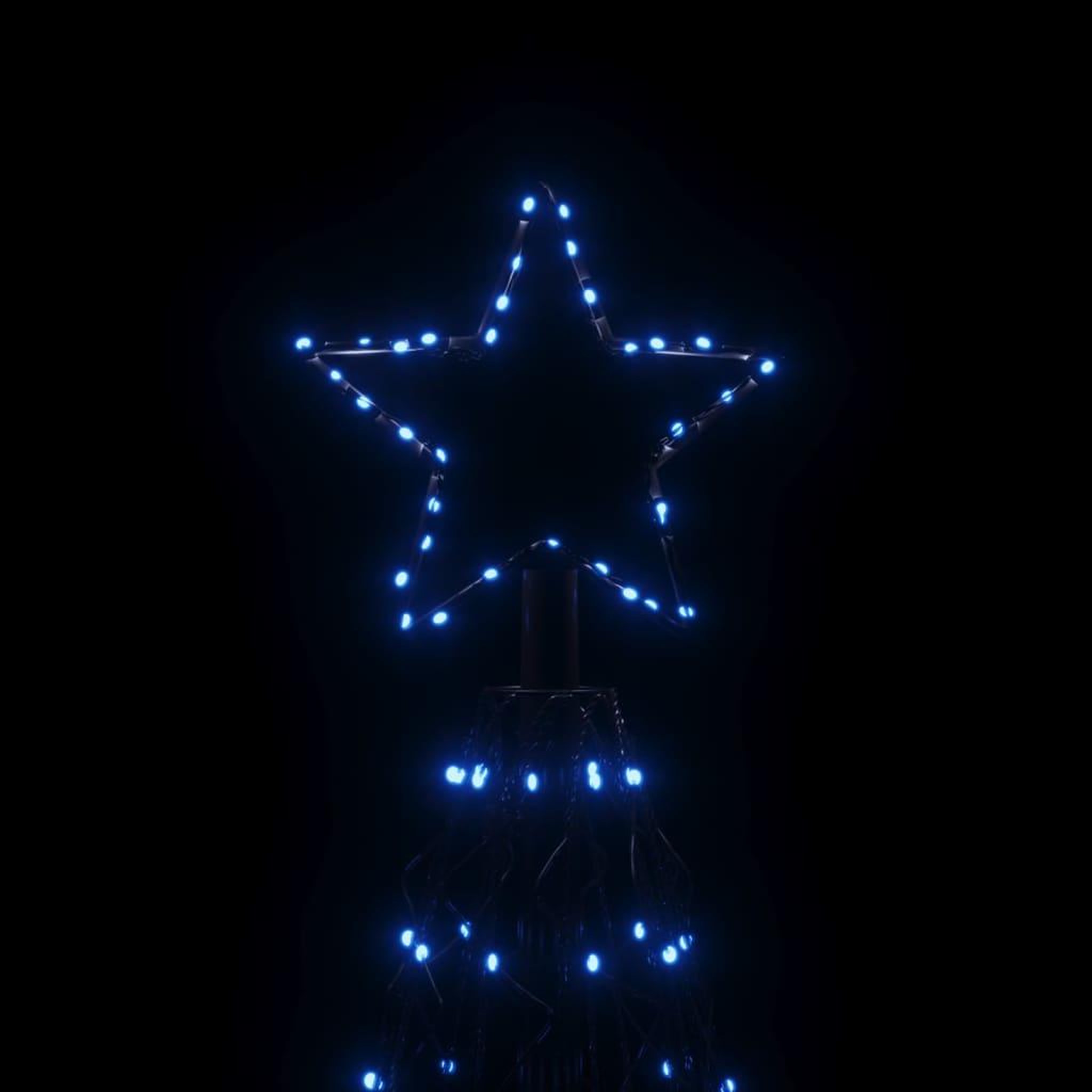 Voir la diapositive 5 : VIDAXL Arbre de Noël cone 1400 LED Bleues 160x500 cm