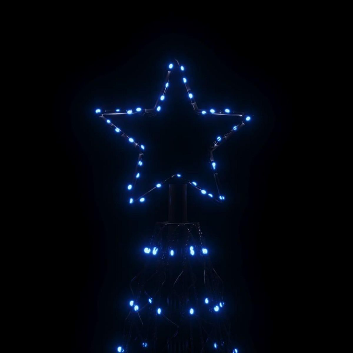 VIDAXL Arbre de Noël cone 1400 LED Bleues 160x500 cm