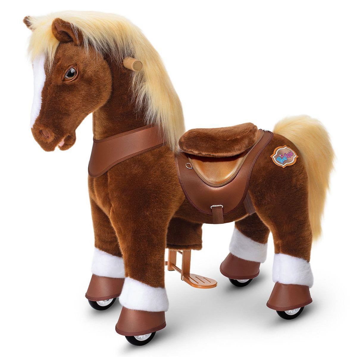 Ponycycle Cheval Porteur Enfant Modele Y marron-blond